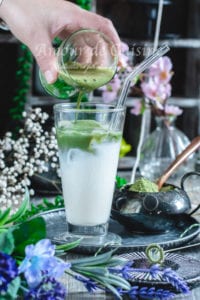 Recette Matcha latté, thé vert glacé