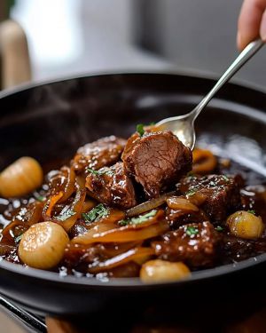 Recette Bœuf Sauté Oignons : Recette Facile et Savoureuse