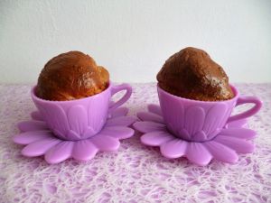 Recette Muffins hyperprotéinés vanille tiramisu au chia et psyllium (diététiques, végétariens, sans beurre ni sucre et riches en fibres)