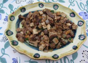 Recette Poêlée de tofu aux champignons des bois