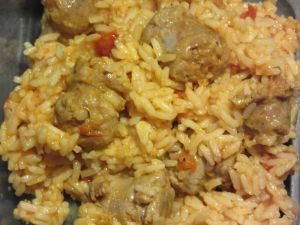 Recette Rougail saucisses  et riz au cookéo