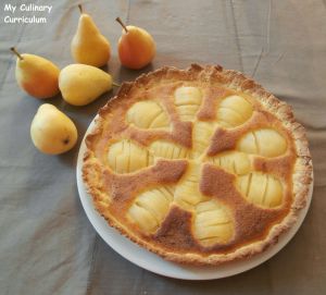 Recette Tarte Bourdaloue (aux poires et à la crème d'amandes) (Bourdaloue pie (pear and almond cream)