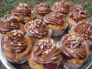 Recette Cupcake framboise nutella