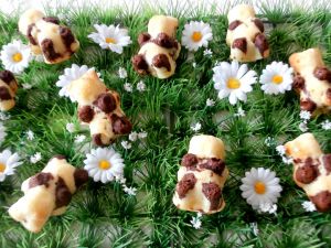 Recette Oursons fourrés au Nutella ( Teddybears stuffed with Nutella)