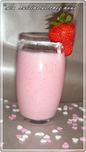 Recette Milkshake à la fraise