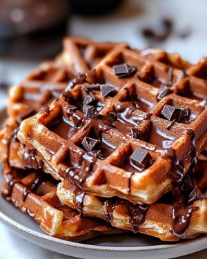 Recette Gaufres Chocolat Fondantes : Recette Facile et Savoureuse