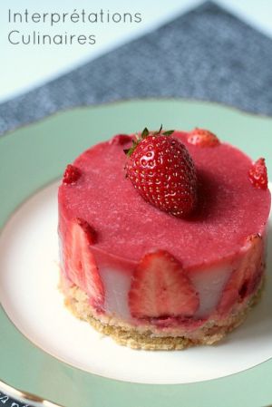 Recette Petit fraisier vegan