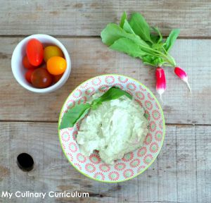 Recette Sauce Dip radis, fromage frais et basilic #Dip Story 3 (Radishes, cottage cheese and basil dip sauce)