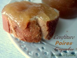 Recette Confiture de poires et gingembre