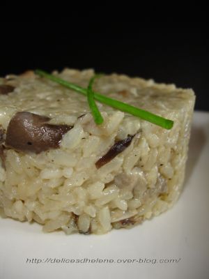 Recette Risotto aux pleurotes et a la feta