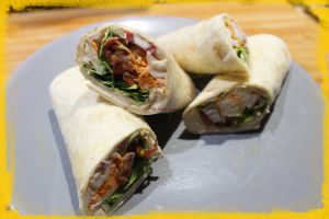 Recette Wraps au surimi et crudités