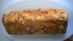 Recette Cake courgettes - poulet - champignons