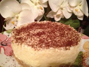 Recette Cheesecake de Mascarpone Tipo Tiramisu / Cheesecake à la Mascarpone Façon Tiramisu