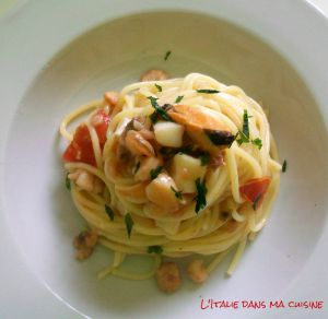 Recette Spaghetti aux fruits de mer / Spaghetti ai frutti di mare