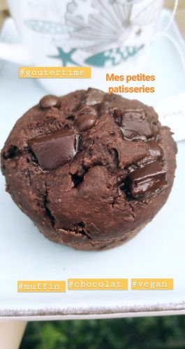 Recette Muffins chocolat chocolat praliné noisette