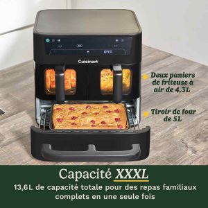 Recette Revue du Cuisinart Tri Zone Air Fryer et Four 13, 6 L : performances multifonctions