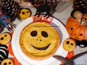 Recette Gâteau basque au chocolat d'après Camille Perrotte, en mode Halloween