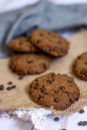 Recette Cookies au sarrasin, tahini et chocolat noir (vegan&sans gluten)