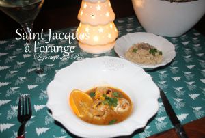 Recette Saint Jacques à l'orange