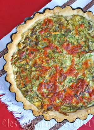 Recette Quiche à la pancetta et à la roquette