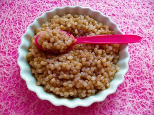 Recette Risotto de konjac vegan protéiné au chocolat à 35kcal (diététique, allégé, hypocalorique, sans beurre ni sucre, riche en fibres)