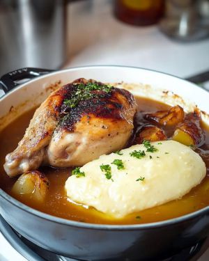 Recette Poule Sauce Poulette : Recette Facile et Savoureuse