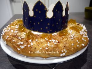 Recette Gâteau des rois vegan aux cranberrys et à la fleur d'oranger