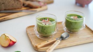 Recette Soupe de petits pois à la menthe