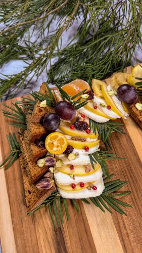 Recette Planche de fromages apéritif de Noël