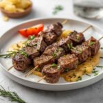 Recette Rosemary Garlic Steak Kebabs