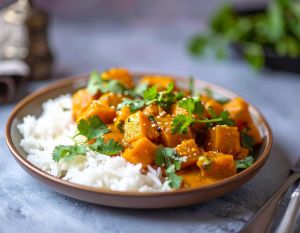 Recette Curry de butternut parfumé au curcuma, cumin et coriandre : un plat sain et épicé