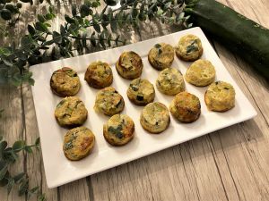 Recette Bouchées de courgettes et mozzarella