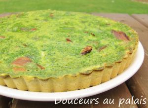 Recette Quiche aux épinards et aux lardons