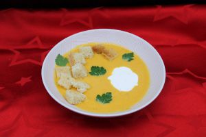 Recette Velouté de carottes au fromage frais de Cyril Lignac