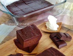 Recette Gâteau au chocolat et mascarpone... sans beurre
