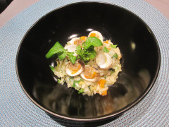 Recette Risotto aux coques, cresson et gingembre