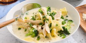 Recette Chicken Alfredo Soup