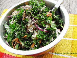 Recette Rémoulade de chou-rave, kale et graines de chia