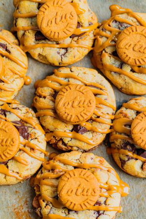 Recette Cookies au spéculos coeur fondant