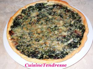 Recette Quiche aux épinards et champignons