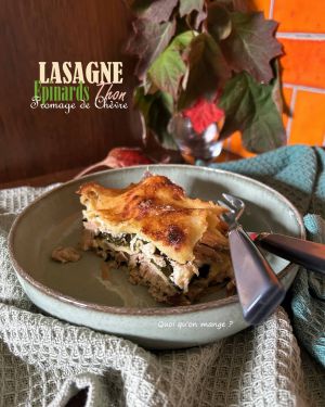 Recette Lasagne Epinards – Thon et Fromage de Chèvre