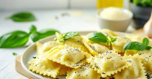 Recette Raviolis Maison farcis au Veau ou poulet et Feuilles de Blettes ou bourrache