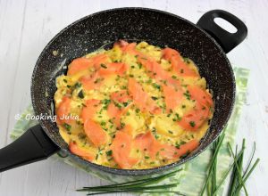 Recette Omelette aux pommes de terre et saumon fumé