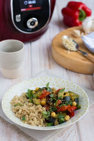 Recette Couscous de légumes et quinoa au Cookéo