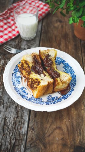 Recette Brioche perdue cœur chocolat fondant