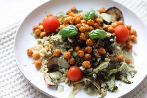 Recette Veggie bowl, sauce tahini & basilic [vegan]