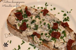 Recette Tartine aux champignons & tomates confites – Vegan