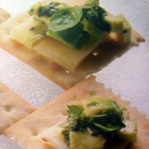 Recette Crackers avocats fromages