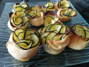 Recette Rose de courgettes