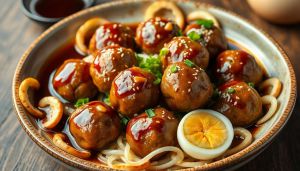 Recette Boulettes de Viande Tête de Lion Chinoises
